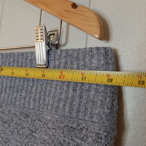 Soft Surroundings Leggings Gray Women Size L Sweater Soft Ruched Ankle Lounge - Picture 3 of 10